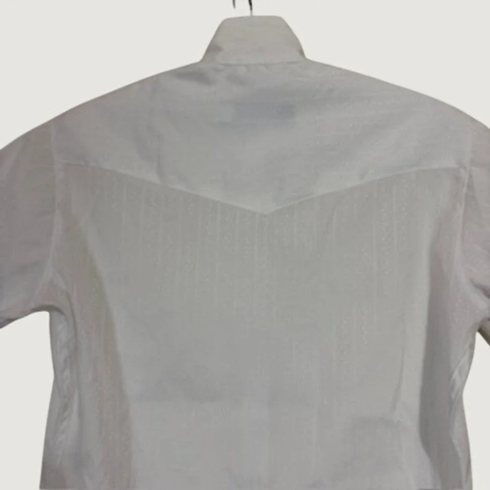 Squire Riding Apparel Youth Shirt Equestrian Western Show‎ White Button Up Sz 28